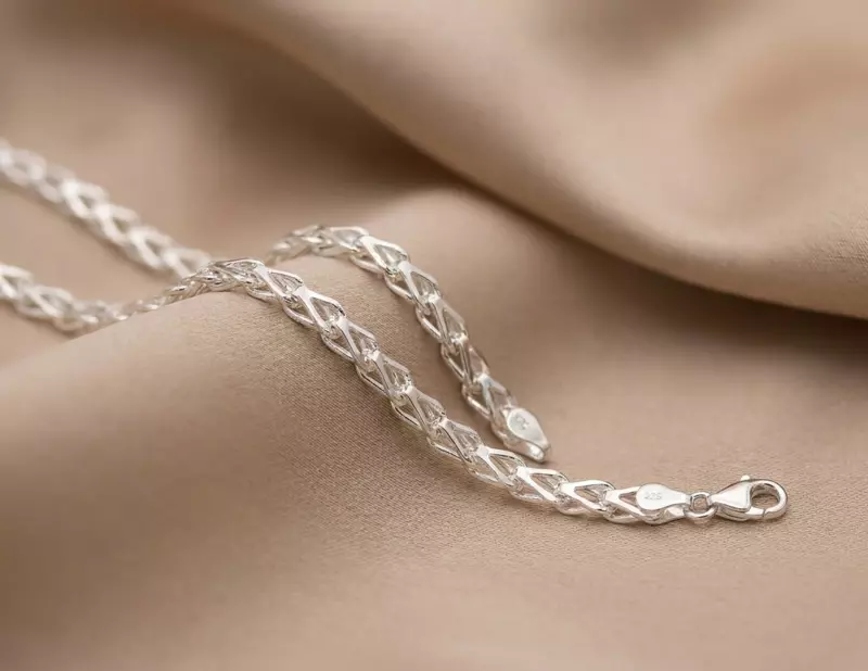 925 Sterling Silver Architect's Weave Chain