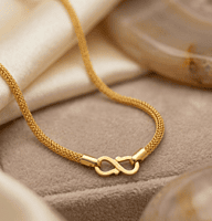 18 kt Gold Infinity Mesh Chain