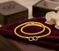 18 kt Gold Infinity Mesh Chain