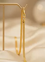 18 kt Gold Flat Woven Mesh Chain