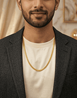 18 kt Gold Flat Woven Mesh Chain