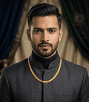 18 kt Gold Chevron-Braid Mesh Chain