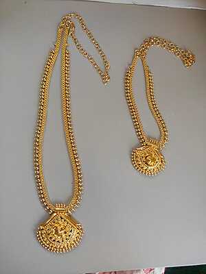 Antique Gold-Tone Double Layer Pendant Necklace for Women Antique Gold-Tone Double Layer Pendant Necklace for Women