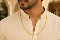 18 kt Gold Sovereign Woven Chain