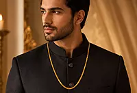 18 kt Gold Flat Mesh Shahi Chain