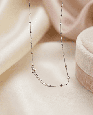 925 Silver Italian Design Station Chain