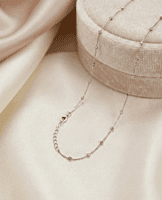 925 Silver Italian Design Station Chain