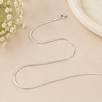 925 Sterling Silver Baby Snake Chain – Traditional Silver Chain for Daily Wear