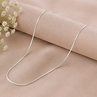 925 Sterling Silver Baby Snake Chain – Traditional Silver Chain for Daily Wear