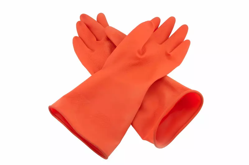 Orange Rubber Hand Gloves Bestow SL-60