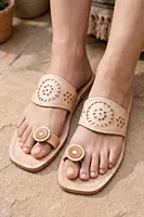 Yatrika Chamba Artisan – Natural Leather Toe Ring Chappal