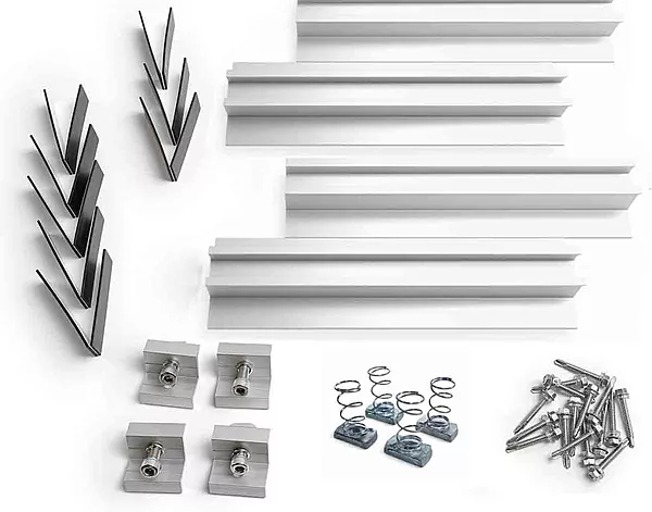 Mono Rail - Rooftop Solar Panel Mounting Structure Set