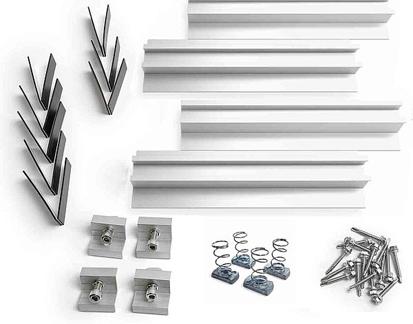 Mono Rail - Rooftop Solar Panel Mounting Structure Set