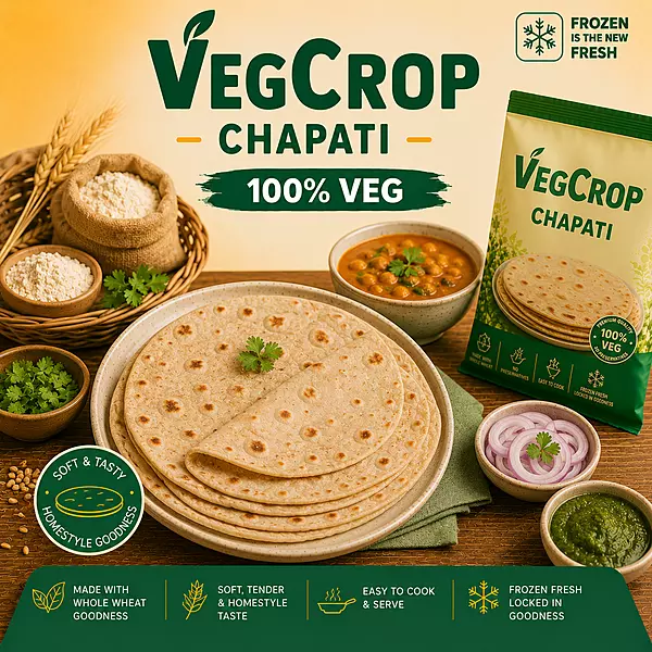 Frozen Chapati 25 Pieces