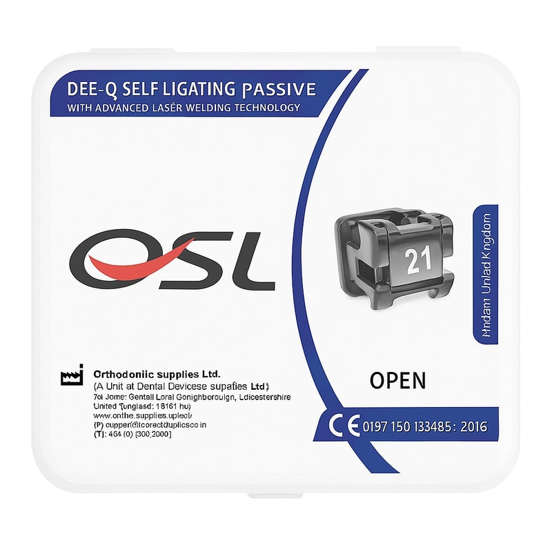 OSL DEE-Q Metal Self-Ligating Bracket Kit MBT 0.022