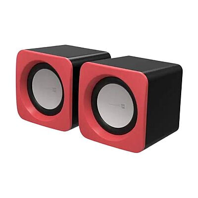 CHEER Mini USB Speaker | Hammok | Elegant looks | Black & Red