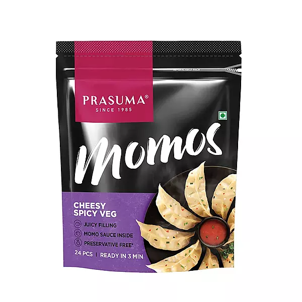 Prasuma - Cheesy Spicy Veg Momos 600 Grams