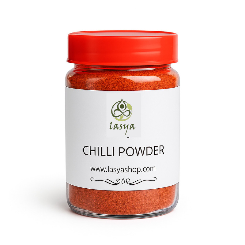 Wood pounded Red Chilli Powder