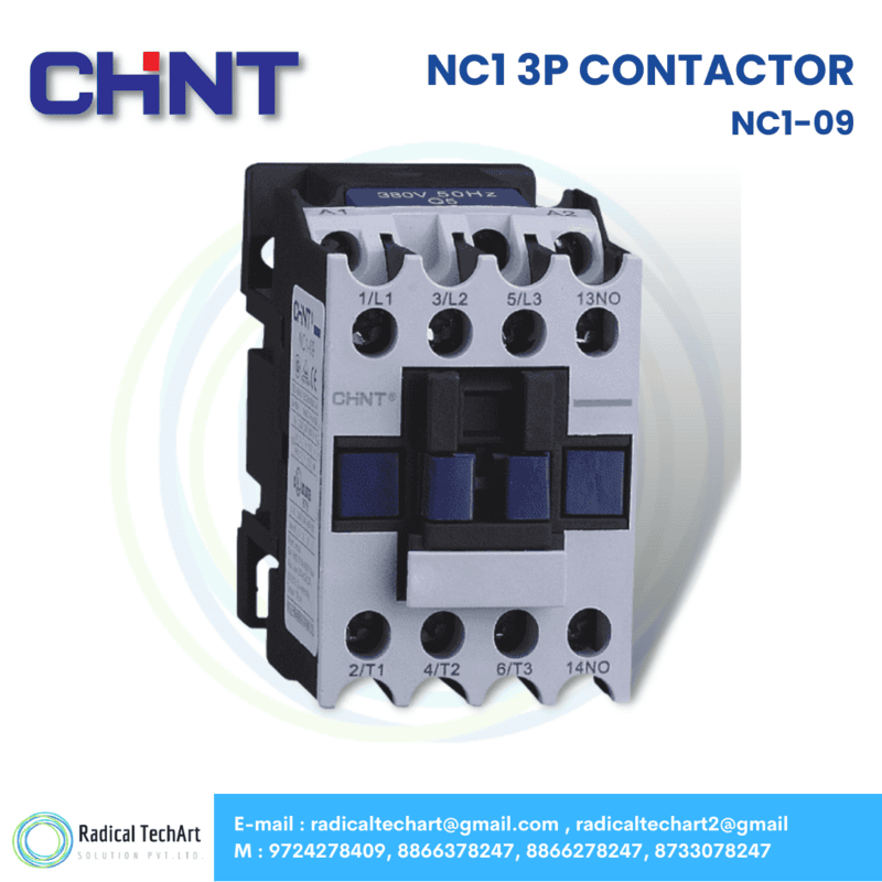 Chint NC1-09 3P Contactors – 3 Pole AC Contactor for Motor Control