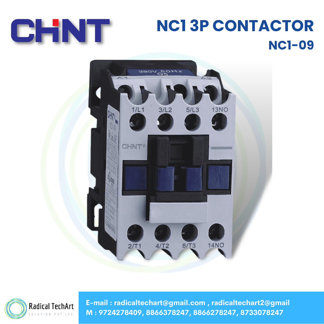 Chint NC1-09 3P Contactors – 3 Pole AC Contactor for Motor Control
