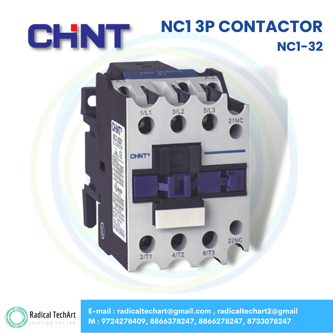 Chint NC1-32 3P Contactor – 32A 3 Pole AC Contactor