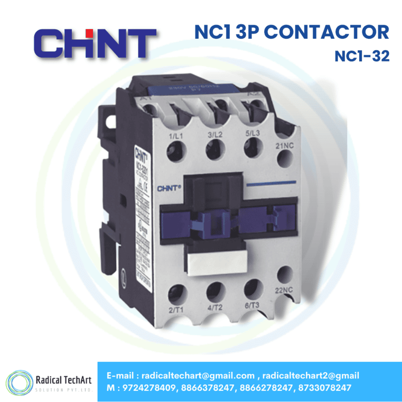Chint NC1-32 3P Contactor – 32A 3 Pole AC Contactor