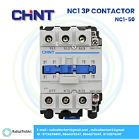 Chint NC1-50 3 Pole AC Contactor – Front View