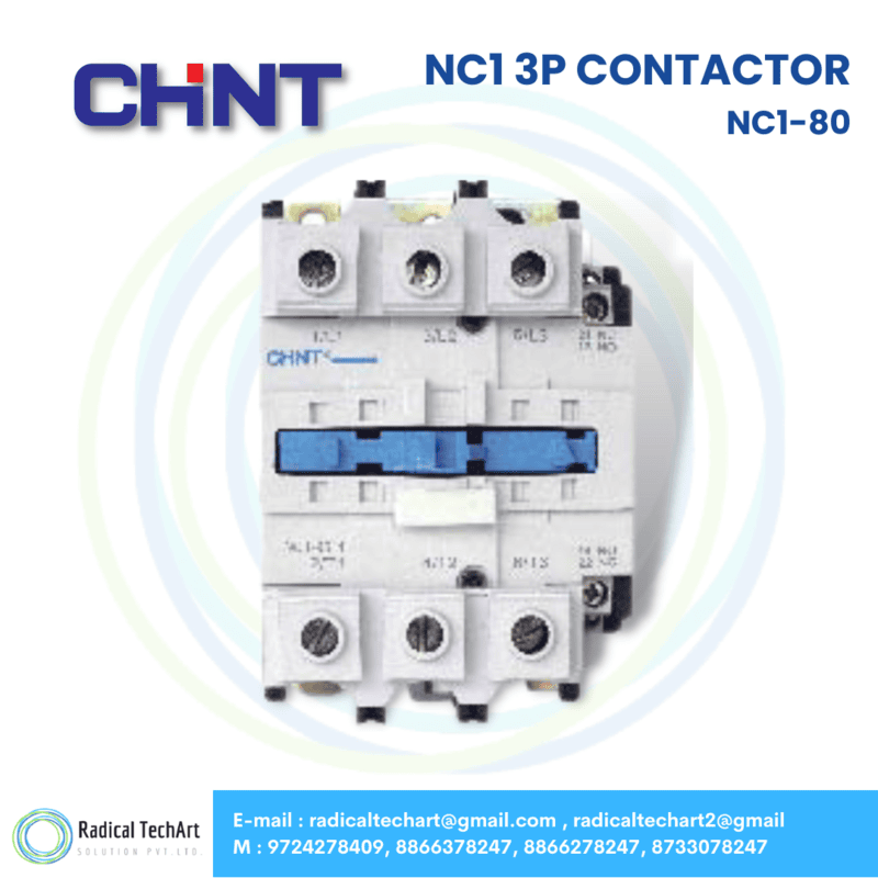 Chint NC1-80 3P AC Contactor – 95A, 690V Rated