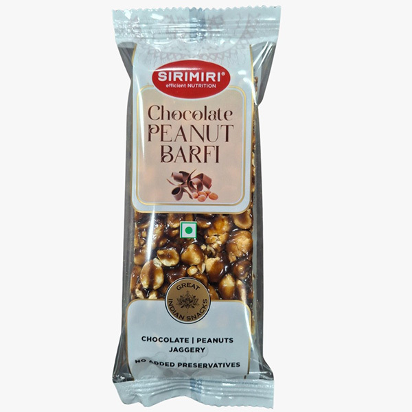 Chocolate Peanut Barfi Rs 40 Per Piece - Box of 12 Pieces