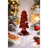 Red Padauk Wooden Christmas Tree Showpiece Home Decor