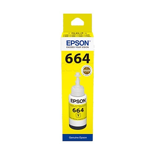 Epson T6644 Yellow Ink Bottle – Genuine Dye Ink | EcoTank L100 / L210 / L350