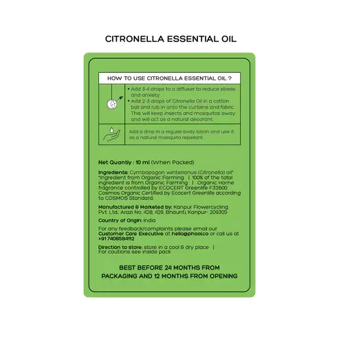 Phool CITRONELLA Essential Oil (10ml)
