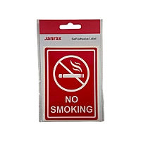 Pack of 3 No Smoking Self-Adhesive Labels 80x110mm