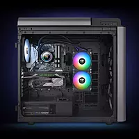 Thermaltake TH240 V2 ARGB Sync Liquid Cooler – 240mm AIO | Dual 120mm Fans | Black