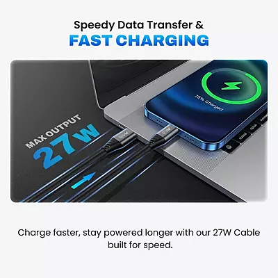 CABLE EVM TYPE-C TO LIGHTNING 27W CL-04