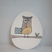Wall Art Platers (Owl-pair)