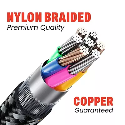CABLE EVM TYPE-C BRAIDED 25W (CM-012)