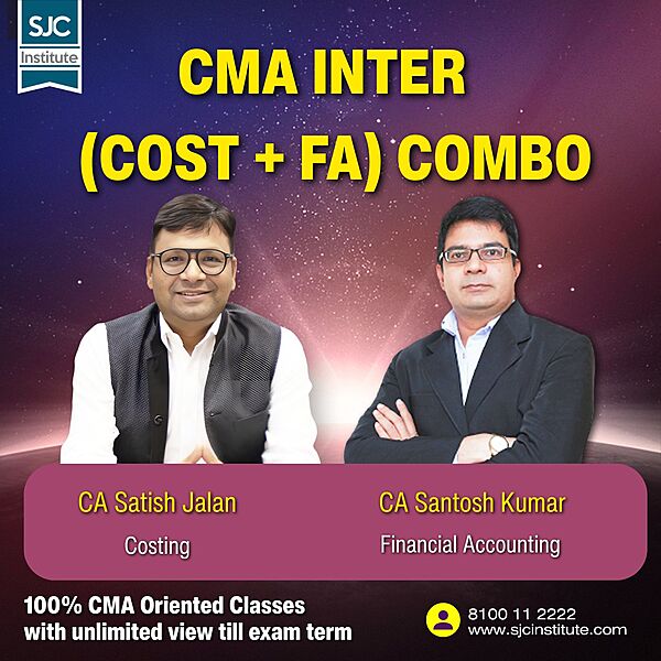CMA Inter Group 1 Combo (COST + FA) By CA Satish Jalan,CA Santosh Kumar