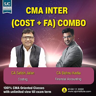 CMA Inter Group 1 Combo (COST + FA) By CA Satish Jalan,CA Bishnu Kedia