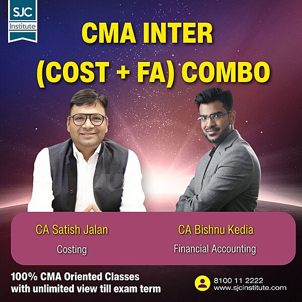 CMA Inter Group 1 Combo (COST + FA) By CA Satish Jalan,CA Bishnu Kedia