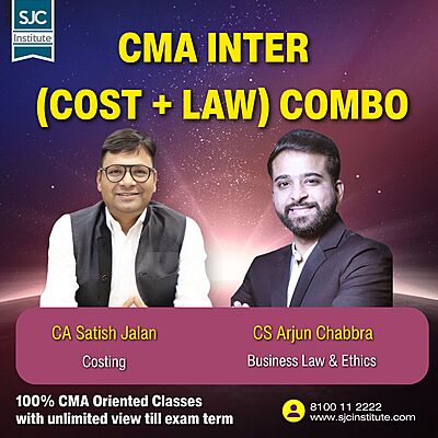 CMA Inter Group 1 Combo (COST + LAW) By CA Satish Jalan,CS Arjun Chabbra