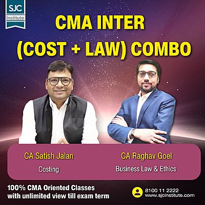 CMA Inter Group 1 Combo (COST + LAW) By CA Satish Jalan,CA Raghav Goel