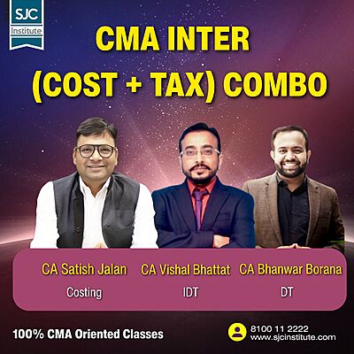 CMA Inter Group 1 Combo (COST + TAX) By CA Satish Jalan,CA Vijay Sarda & CA Bhanwar Borana