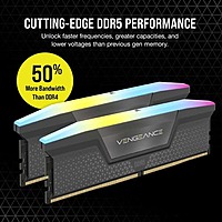 Corsair Vengeance RGB 32GB (16GBx2) DDR5 6000MHz CL36 Desktop RAM – UDIMM