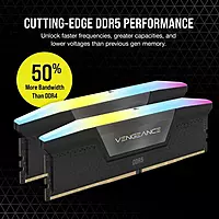 Corsair Vengeance RGB 32GB DDR5 7200MHz CL34 RAM – 16GBx2 | Intel XMP