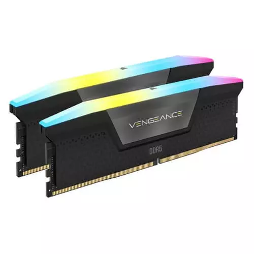 Corsair Vengeance RGB 32GB DDR5 7200MHz CL34 RAM – 16GBx2 | Intel XMP