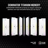 Corsair Dominator Titanium RGB White 32GB DDR5 6000MHz RAM – CL30 | 16GB×2