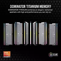 Corsair Dominator Titanium RGB Grey 32GB DDR5 6000MHz RAM – CL30 | 16GB×2