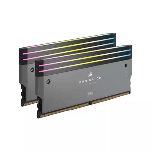 Corsair Dominator Titanium RGB Grey 32GB DDR5 6000MHz RAM – CL30 | 16GB×2
