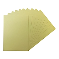 Pack of 50 A5 Pastel Yellow Coloured Card 160gsm Sheets